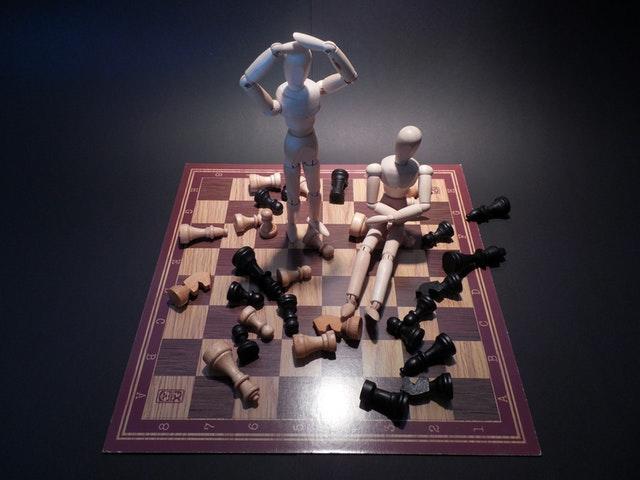 Chessboard depicting confusion with website redesign