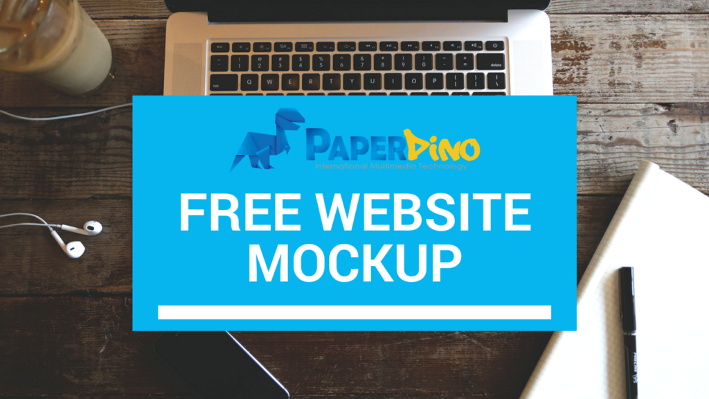 Paperdino free website mockup